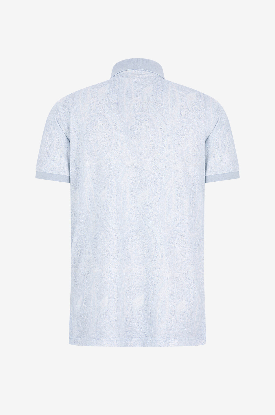 ETRO Baumwoll-Piqué-Polohemd mit kurzen Ärmeln Paisley Ramage Herren HELLBLAU 2