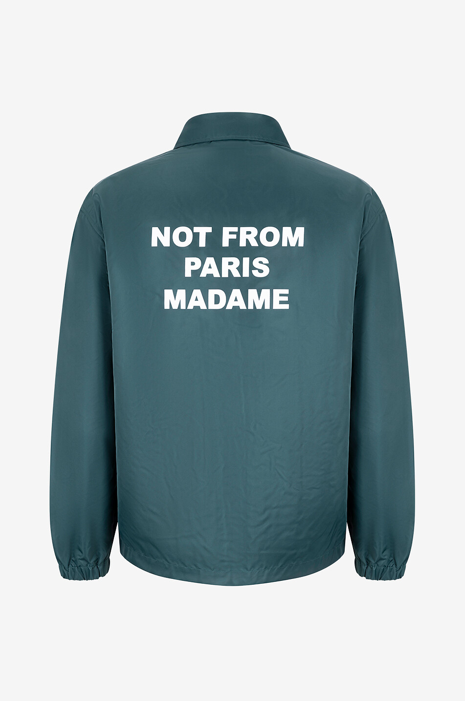 DROLE DE MONSIEUR Veste chemise en nylon La Veste Slogan. Homme VERT FONCÉ 2