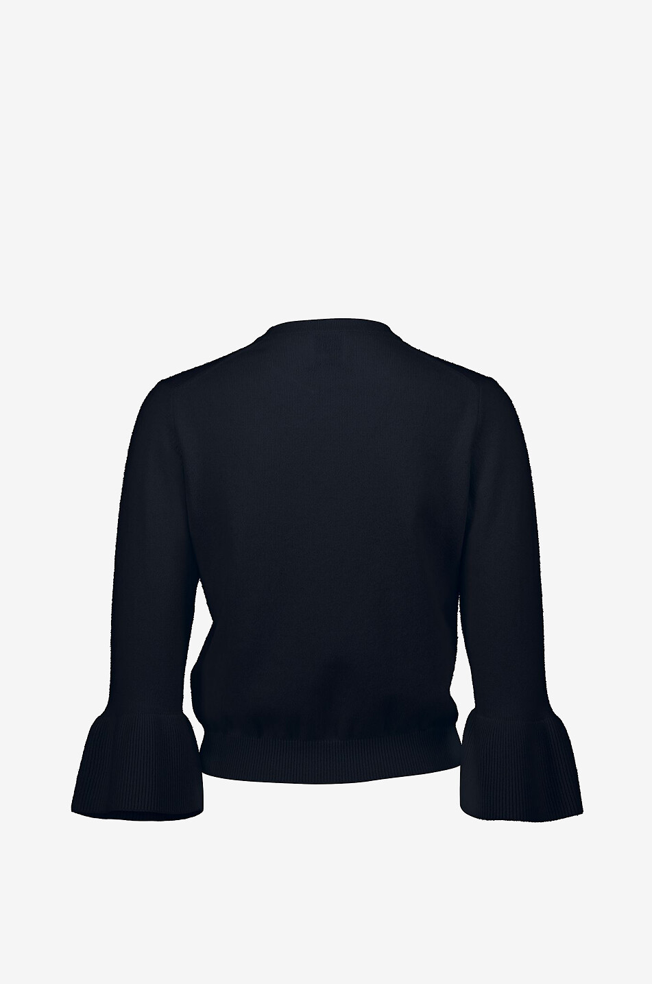 Pullover mit Glockenärmel aus Baumwolle und Kaschmir