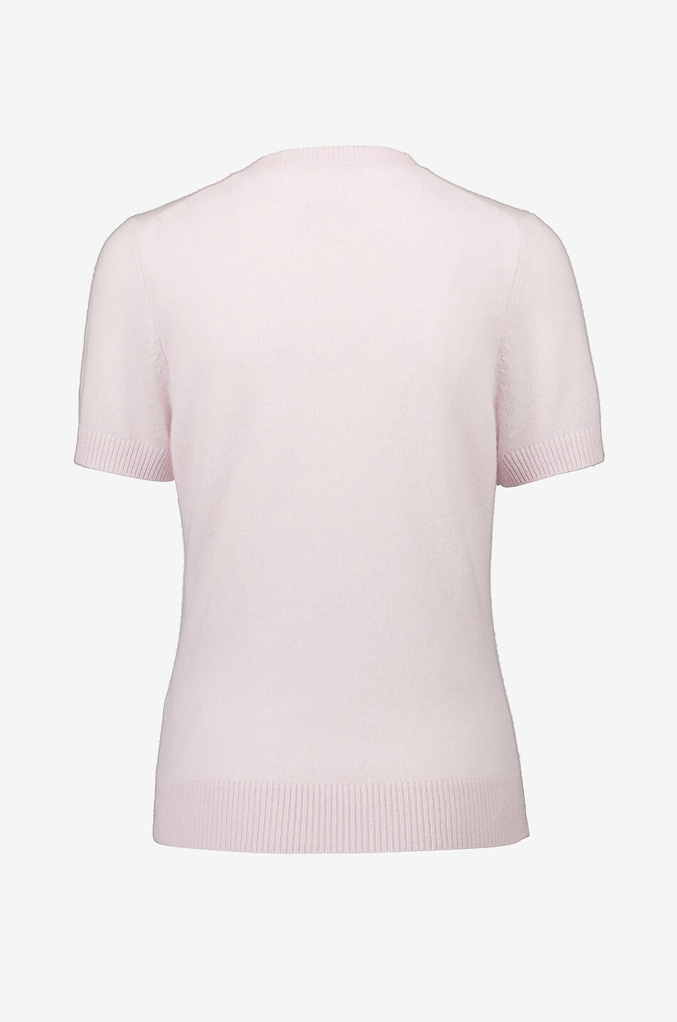 ALLUDE Pull fin à manches courtes en cachemire Femme ROSE CLAIR 2
