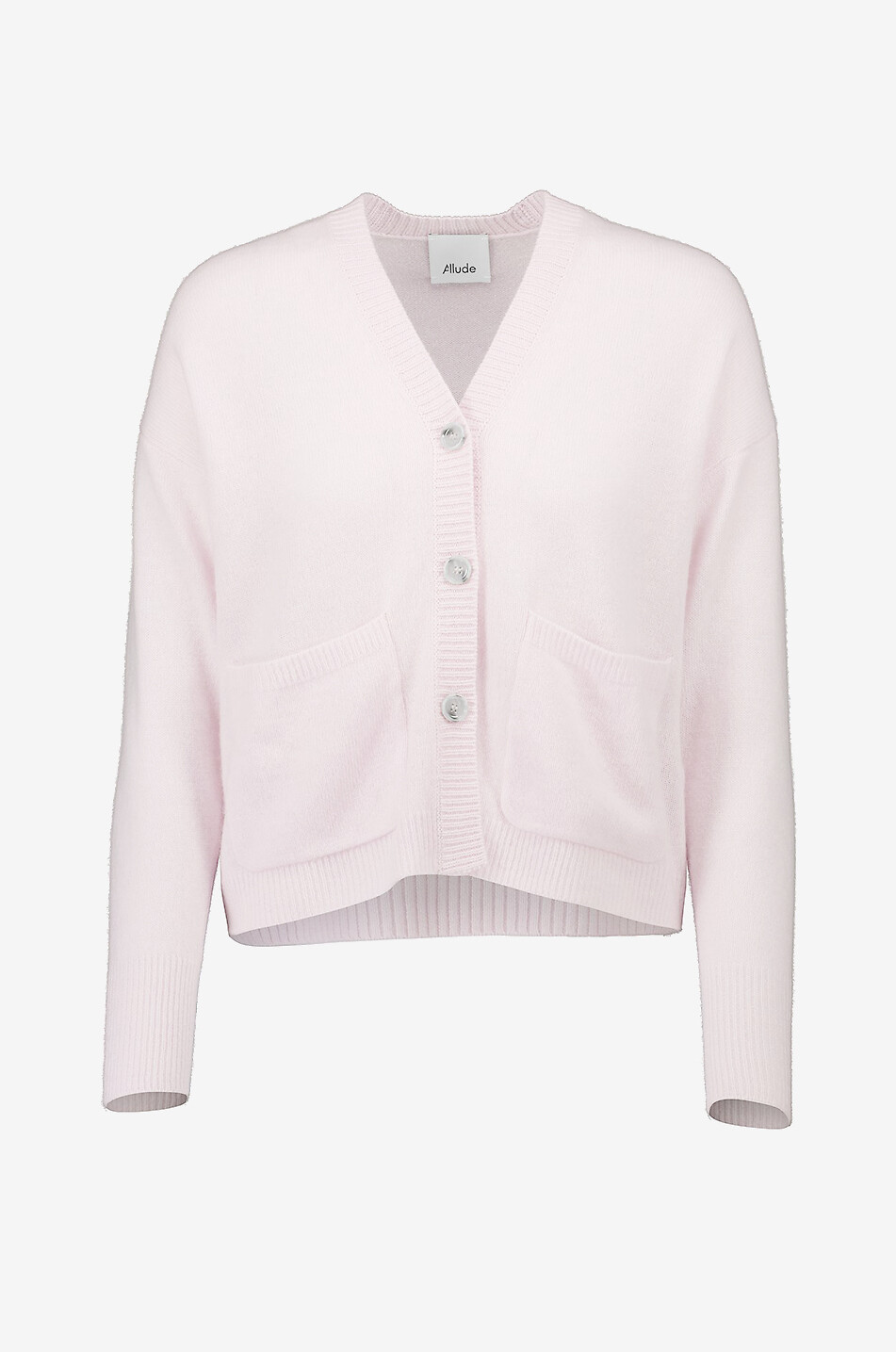 Feiner Cardigan aus Kaschmir mit V-Ausschnitt