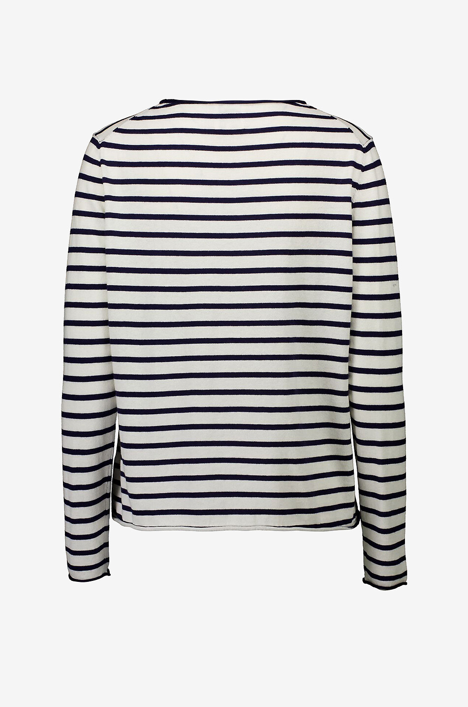 ALLUDE Langärmeliges Matrosen-T-Shirt aus Baumwolle Seide und Kaschmir Damen DUNKELBLAU 2
