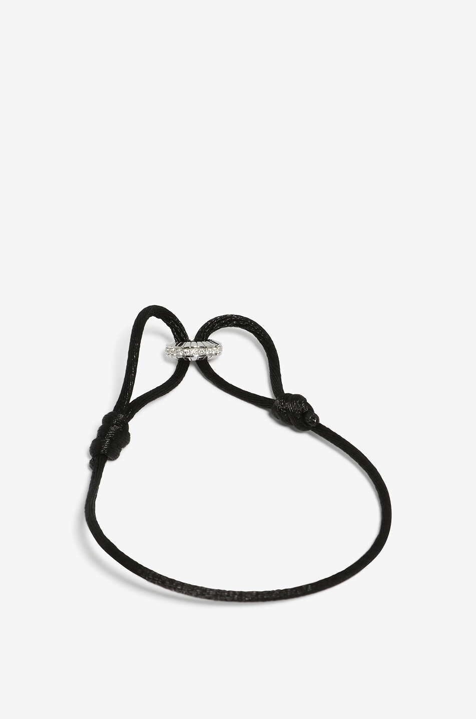 LOEV Bracelet sur cordon détail or blanc et diamants Eternity Summer SM Femme ARGENT 1