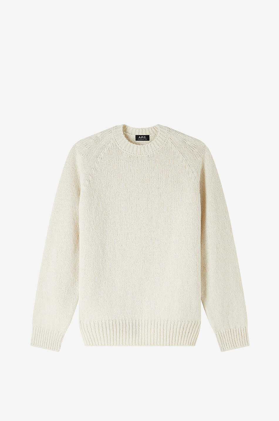Pullover mit Rundhalsausschnitt aus Wolle Harris