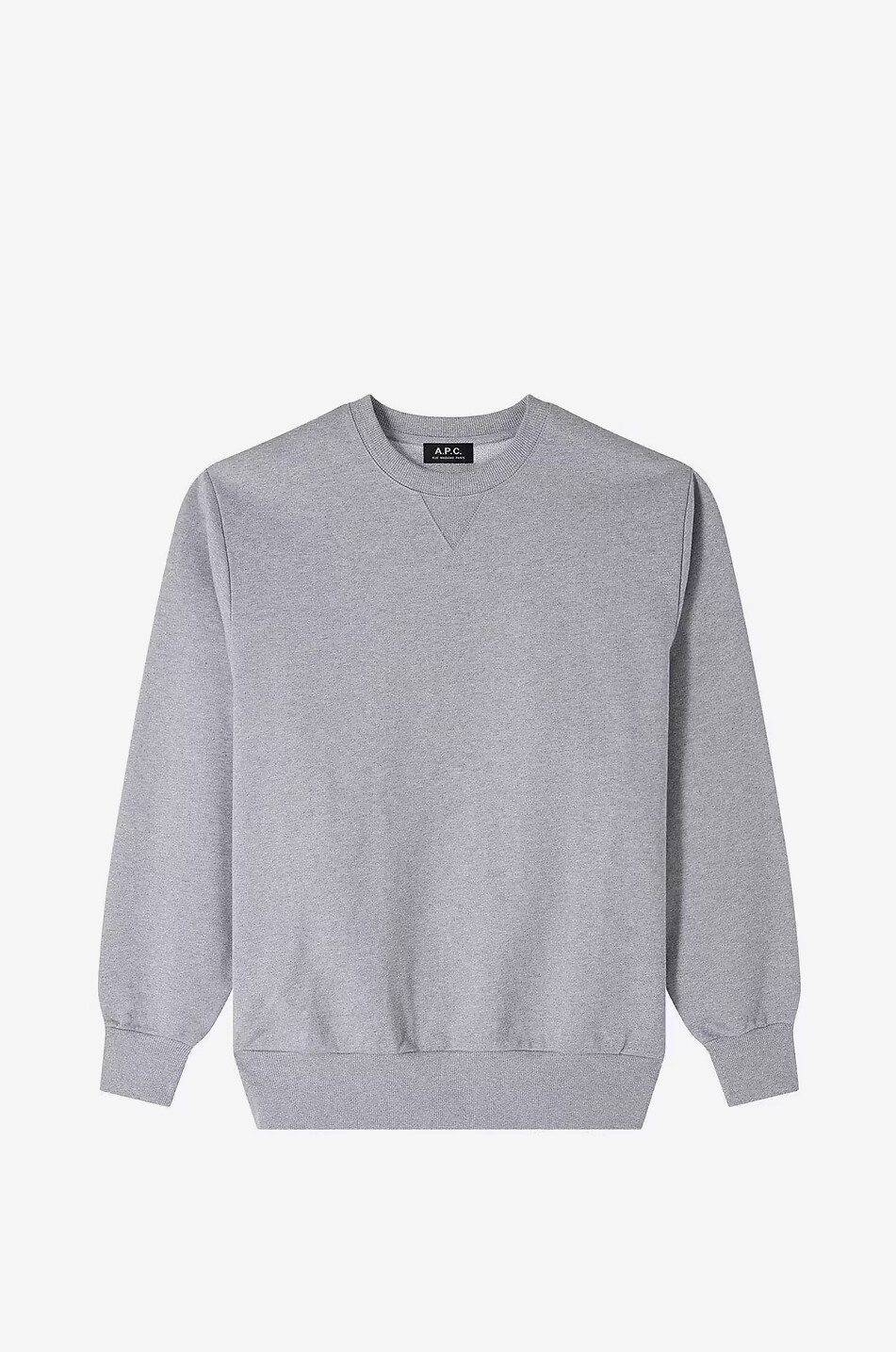 Rundhalssweatshirt aus Baumwolle Boxy Tab