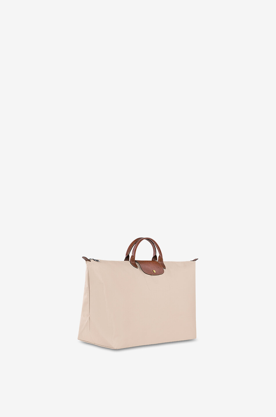 LONGCHAMP Sac de voyage en toile et cuir de Russie Le Pliage Original M Femme BLANC CASSE 2