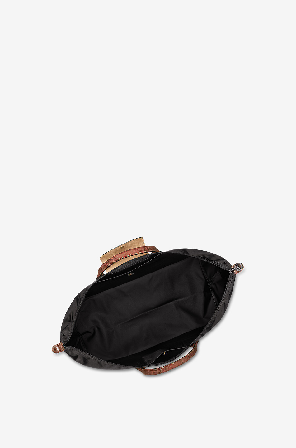 LONGCHAMP Reisetasche aus Segeltuch und Leder Le Pliage Original M Damen SCHWARZ 4