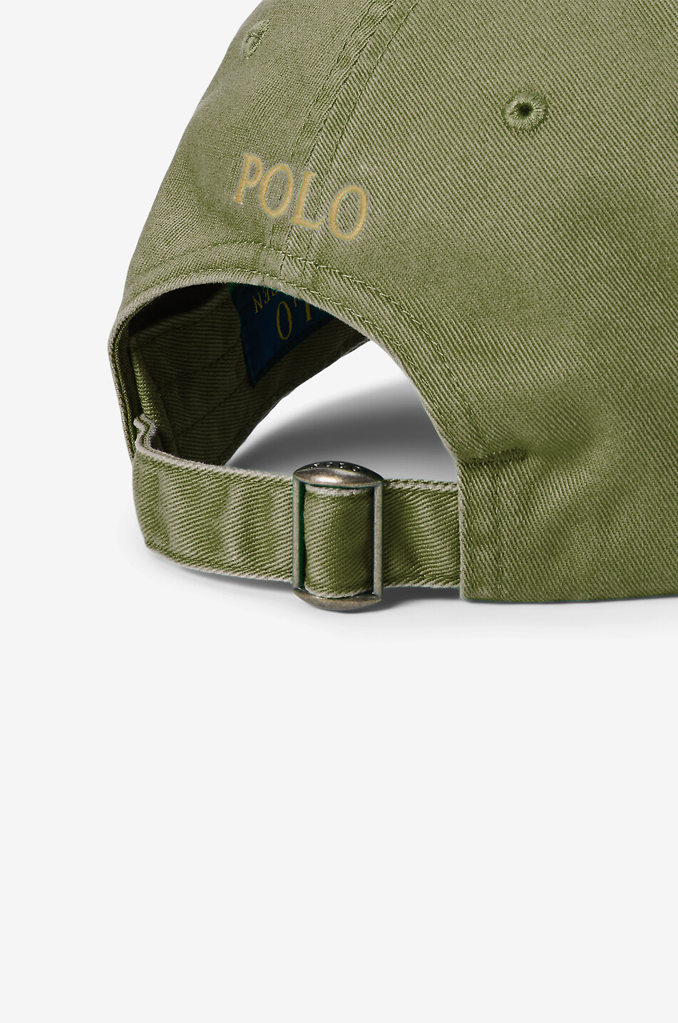 POLO RALPH LAUREN Pony chino cotton baseball cap Men MEDIUM GREEN 3