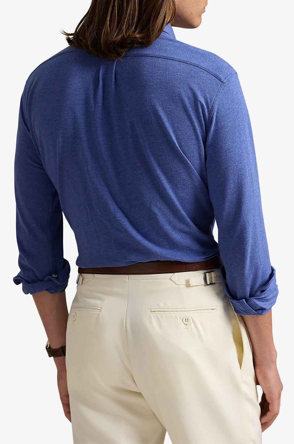 POLO RALPH LAUREN Hemd aus Baumwollpiqué Featherweight Herren DUNKEL BLAU 3