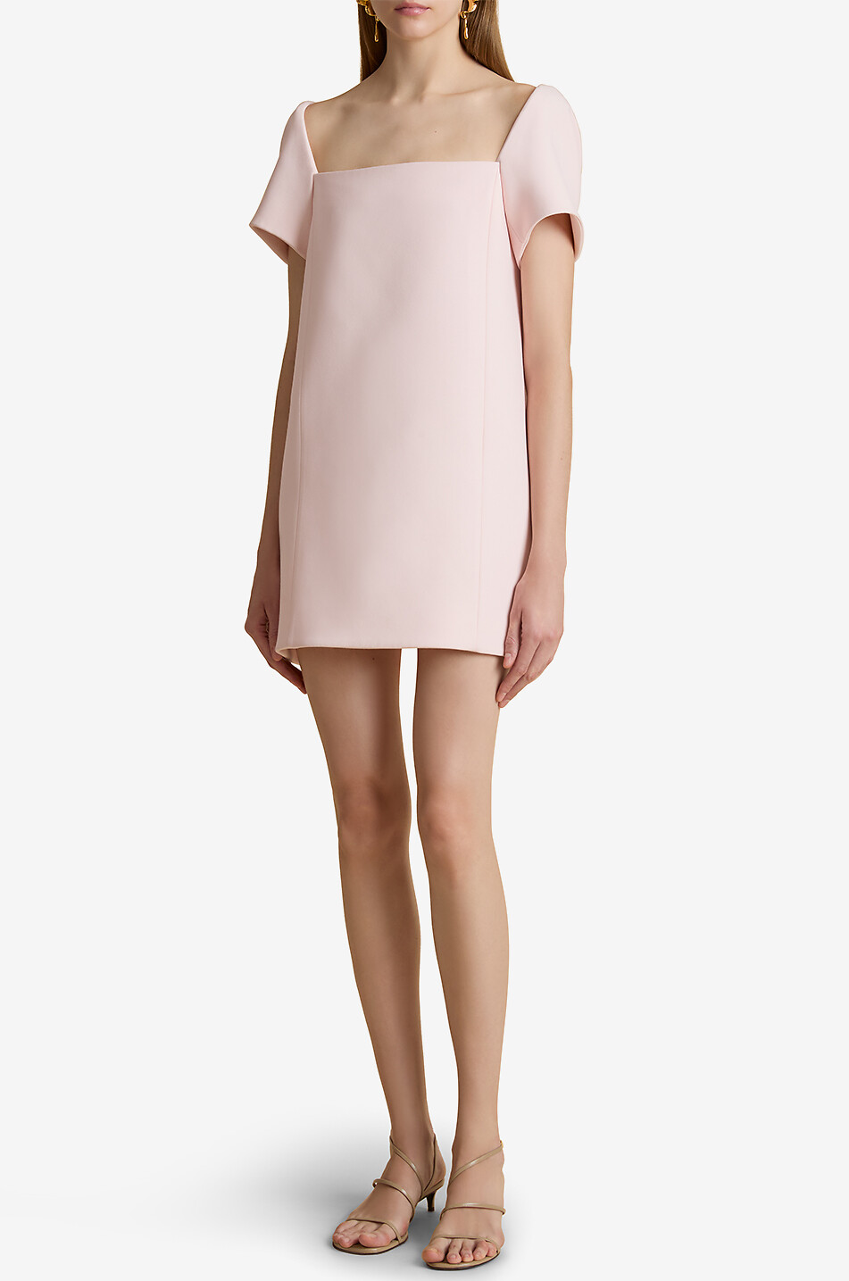 KHAITE Benji crepe mini dress Women PINK 3