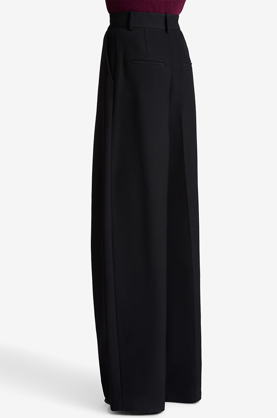 KHAITE Hose mit weitem Bein aus Viskose Maris Damen SCHWARZ 3