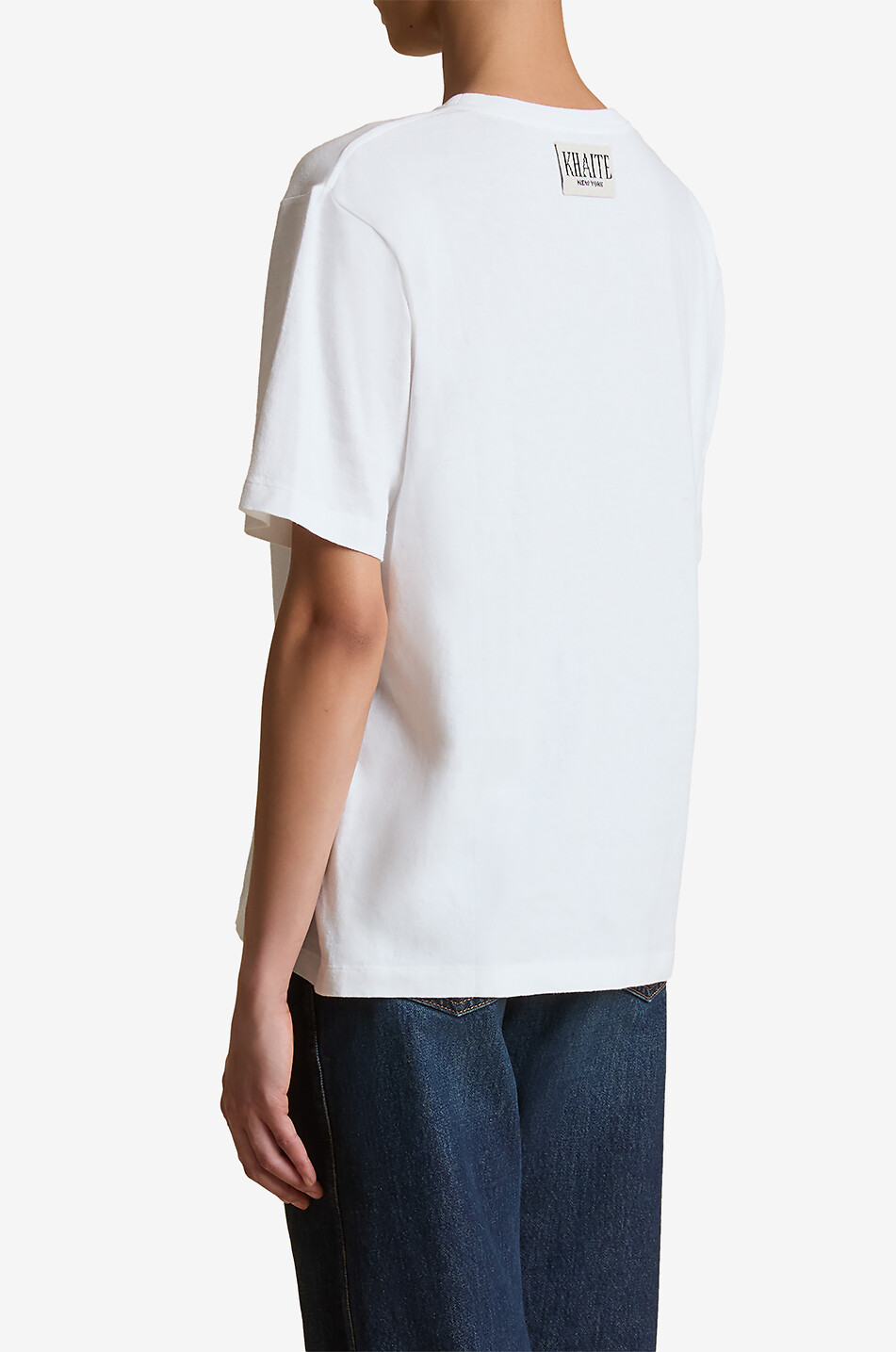 KHAITE Mae short-sleeved T-shirt Women WHITE 3