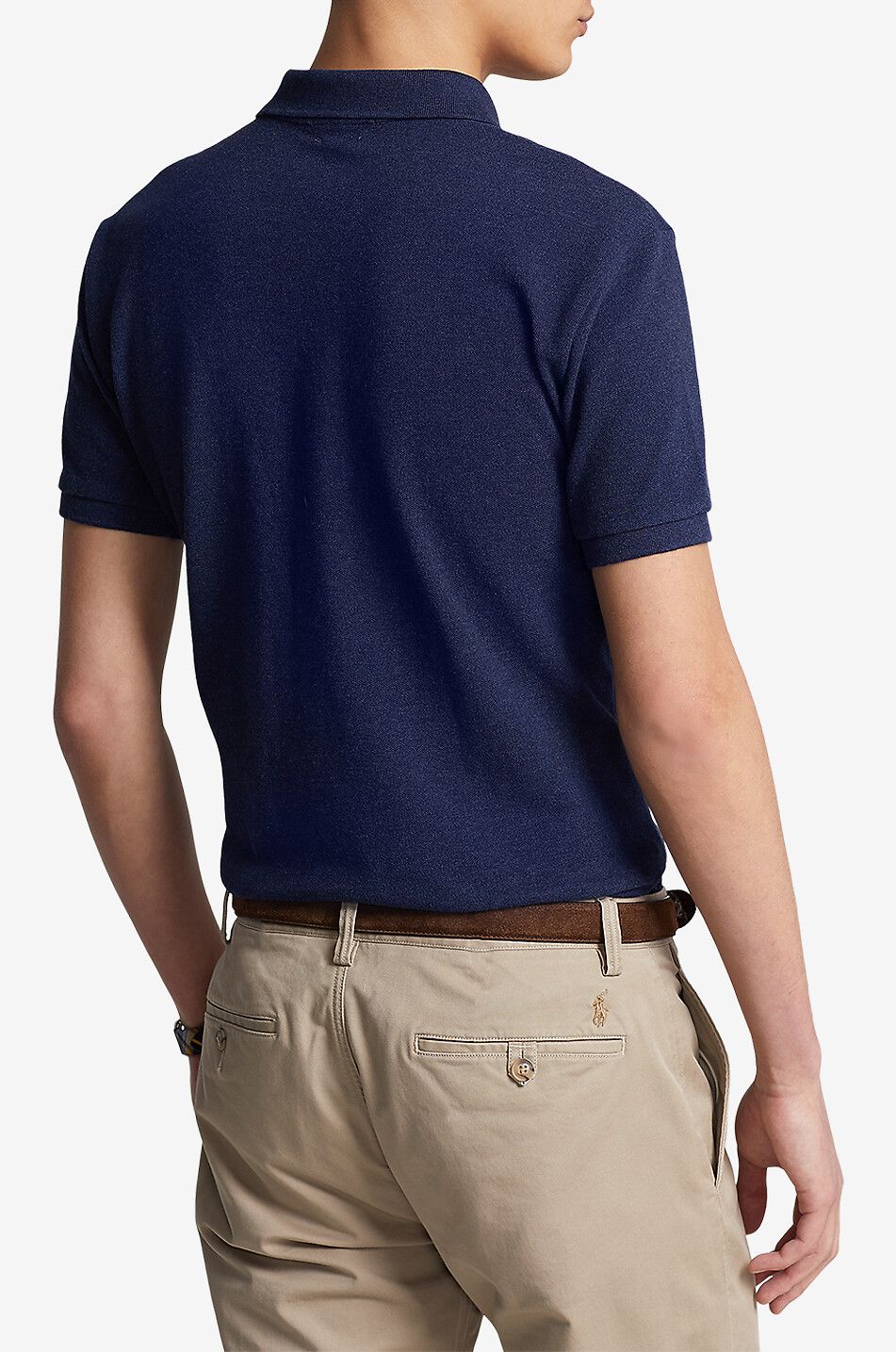 POLO RALPH LAUREN Polohemd aus Baumwollpiqué mit Pony-Stickerei Custom Slim Fit Herren BLAU 3