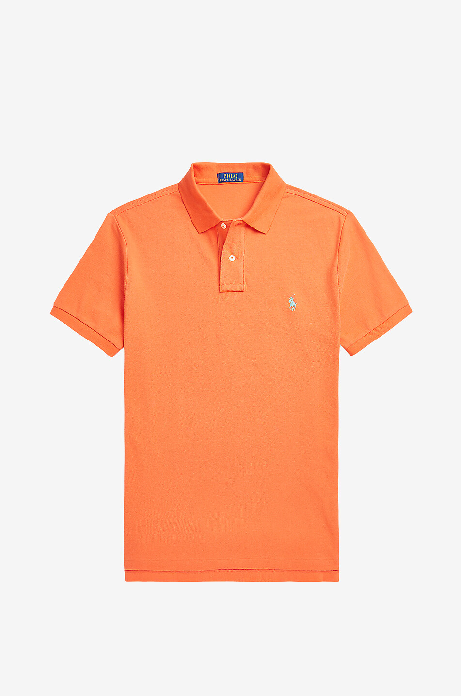 POLO RALPH LAUREN Polo en coton piqué brodé Pony Custom Slim Fit Homme ORANGE FONCÉ 1