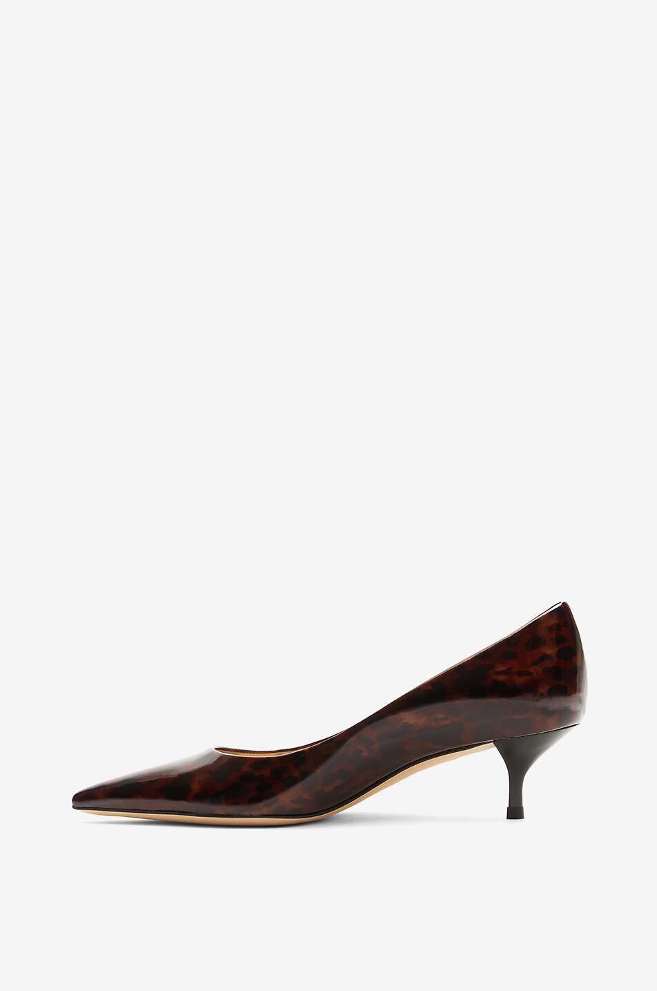 STUART WEITZMAN Stuart Power 50 leopard prind patent leather pumps Women DARK BROWN 3