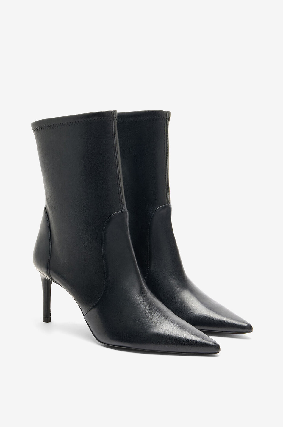 STUART WEITZMAN Absatzstiefeletten aus Glattleder Stuart Power 75 Damen SCHWARZ 2