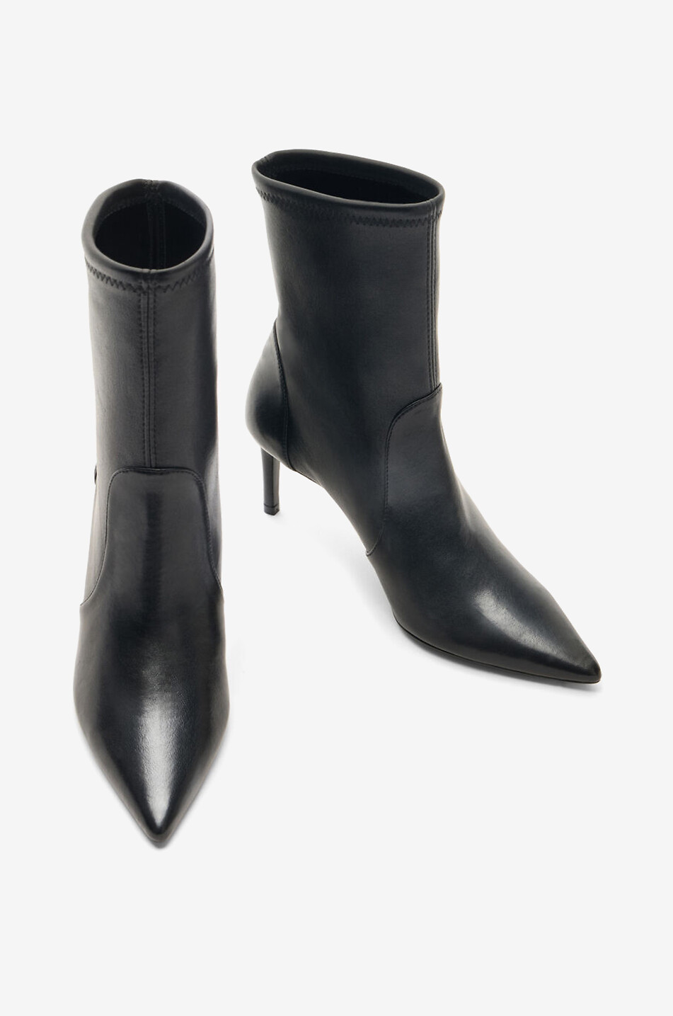 STUART WEITZMAN Stuart Power 75 smooth leather heeled ankle boots Women BLACK 4