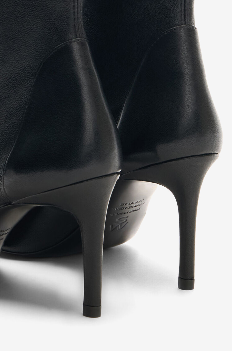 STUART WEITZMAN Stuart Power 75 smooth leather heeled ankle boots Women BLACK 5
