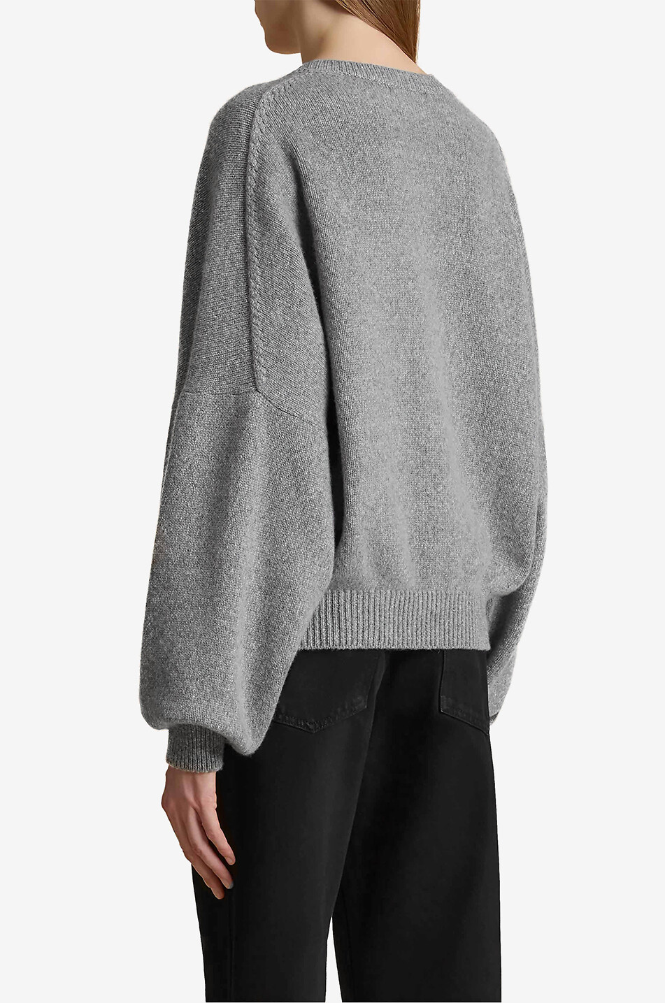 KHAITE Pullover mit Rundhalsausschnitt aus Kaschmir Margaux Damen GRAU 3