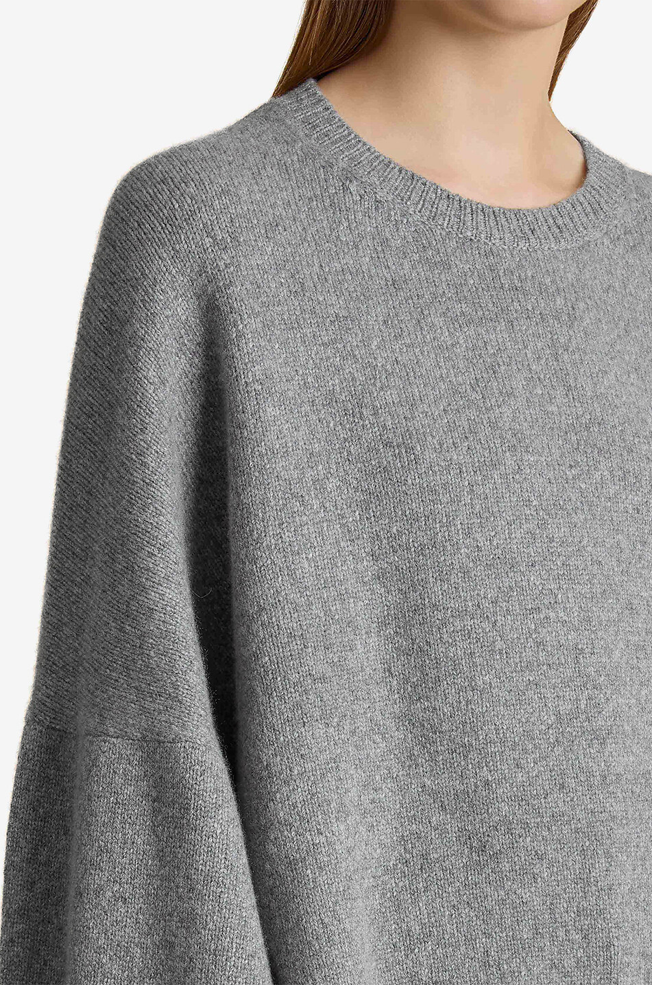 KHAITE Pullover mit Rundhalsausschnitt aus Kaschmir Margaux Damen GRAU 5