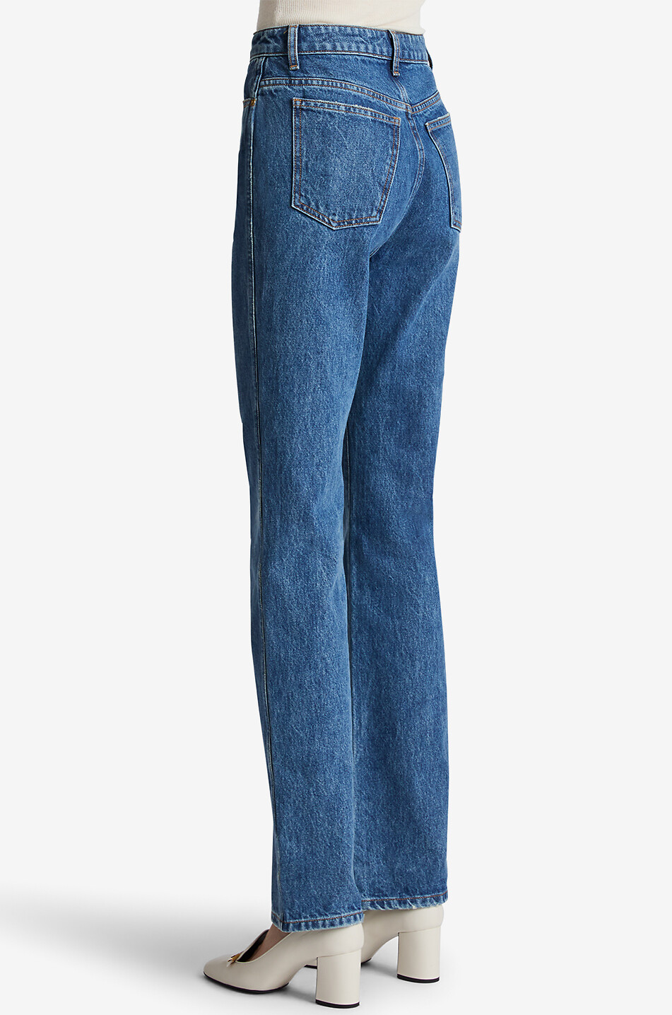 KHAITE Danielle cotton straight-leg jeans Women BLUE 3