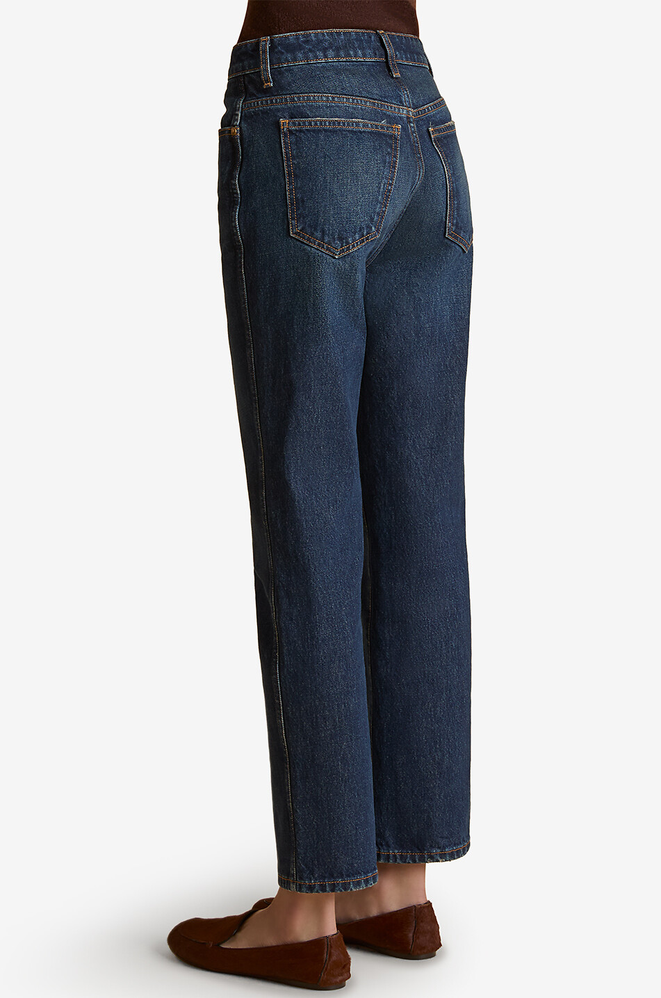 KHAITE Abigail cotton straight-leg jeans Women BLUE 3