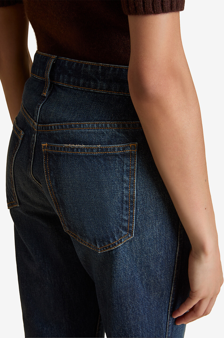 KHAITE Abigail cotton straight-leg jeans Women BLUE 5