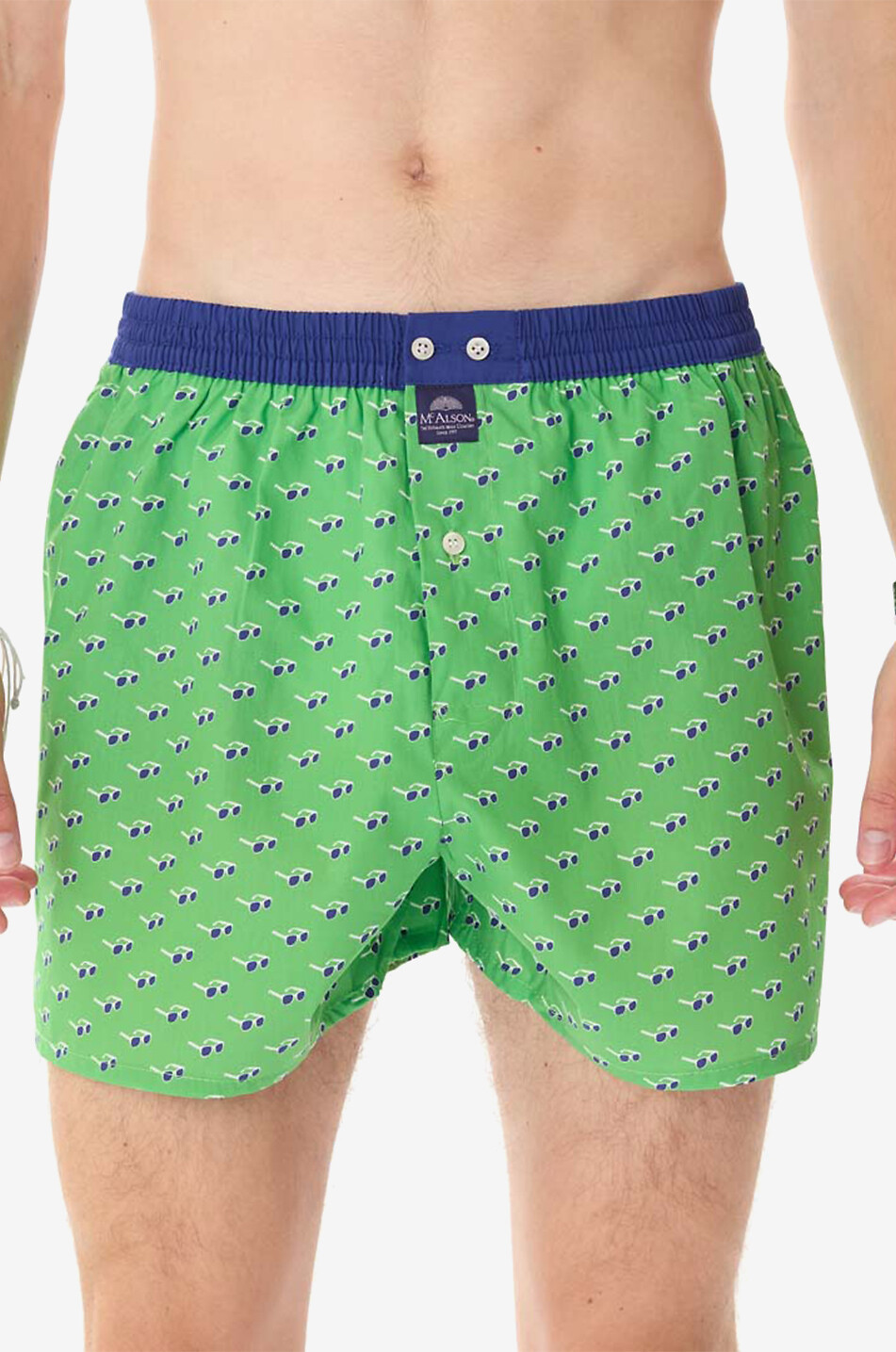 MC ALSON M5163 cotton boxer shorts Men MEDIUM GREEN 2