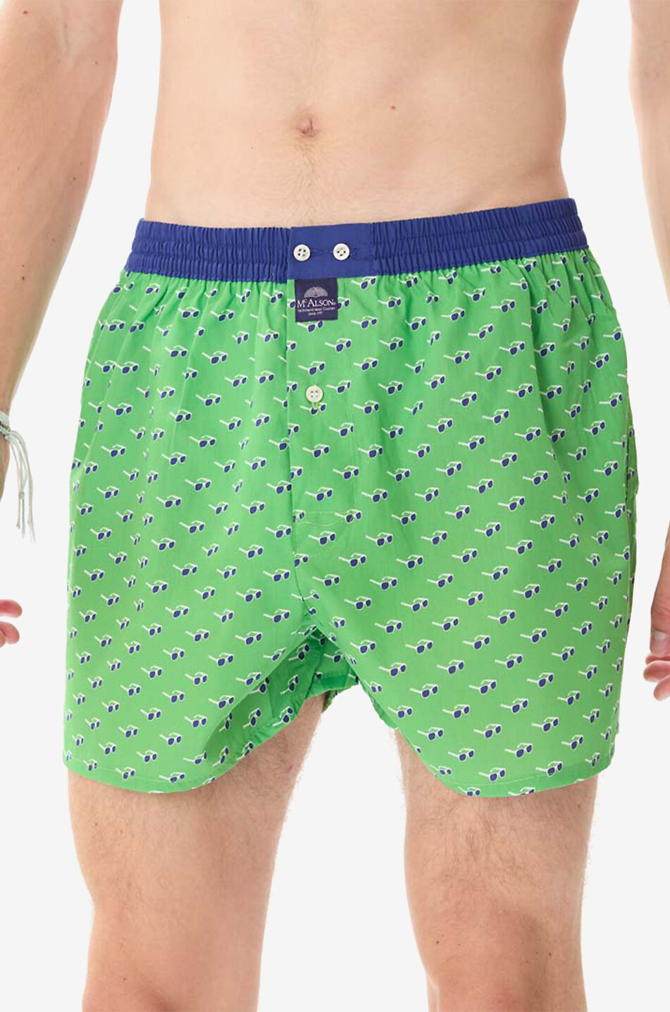 MC ALSON M5163 cotton boxer shorts Men MEDIUM GREEN 3