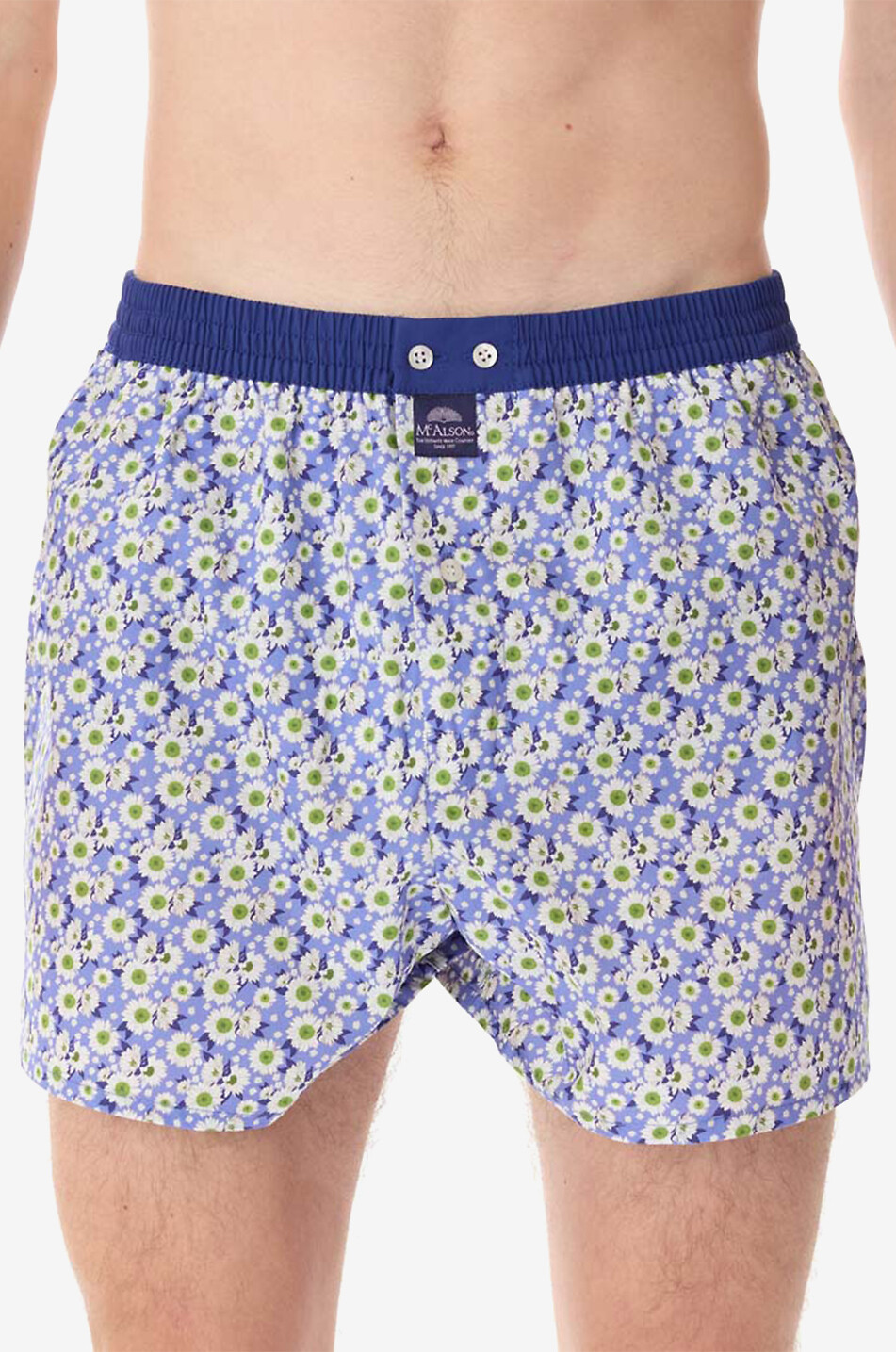 MC ALSON Boxershorts aus Baumwolle M5169 Herren MITTELBLAU 2