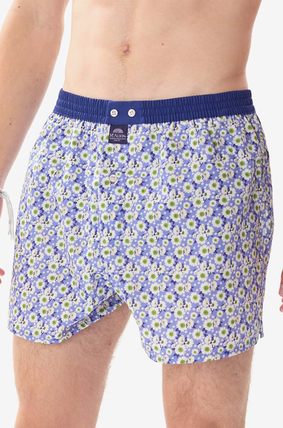 MC ALSON Boxershorts aus Baumwolle M5169 Herren MITTELBLAU 3