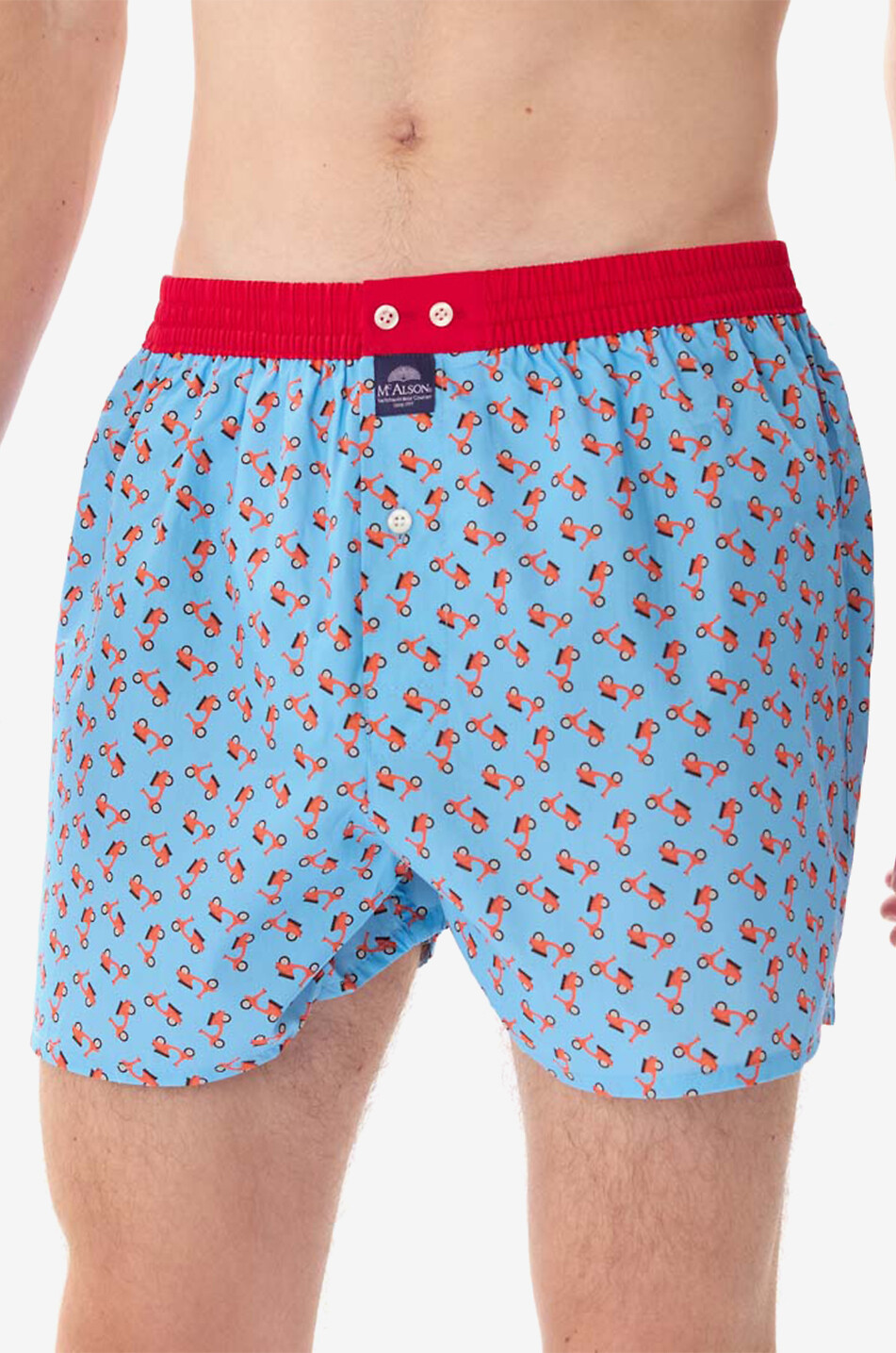 MC ALSON Boxershorts aus Baumwolle M5160 Herren HELLBLAU 3