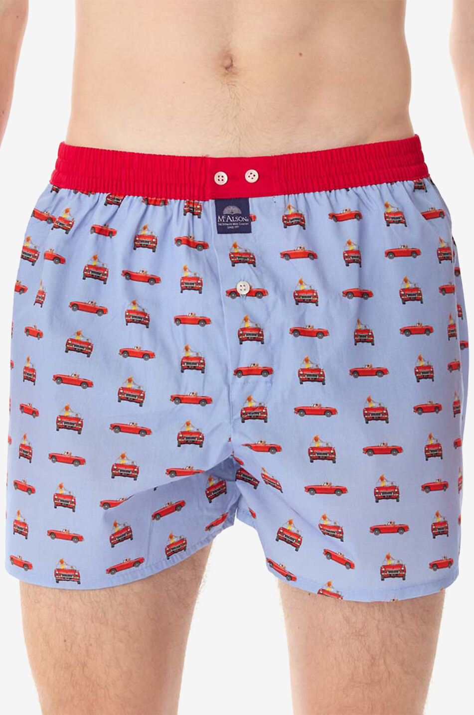 MC ALSON Boxershorts aus Baumwolle M5149 Herren MITTELBLAU 2