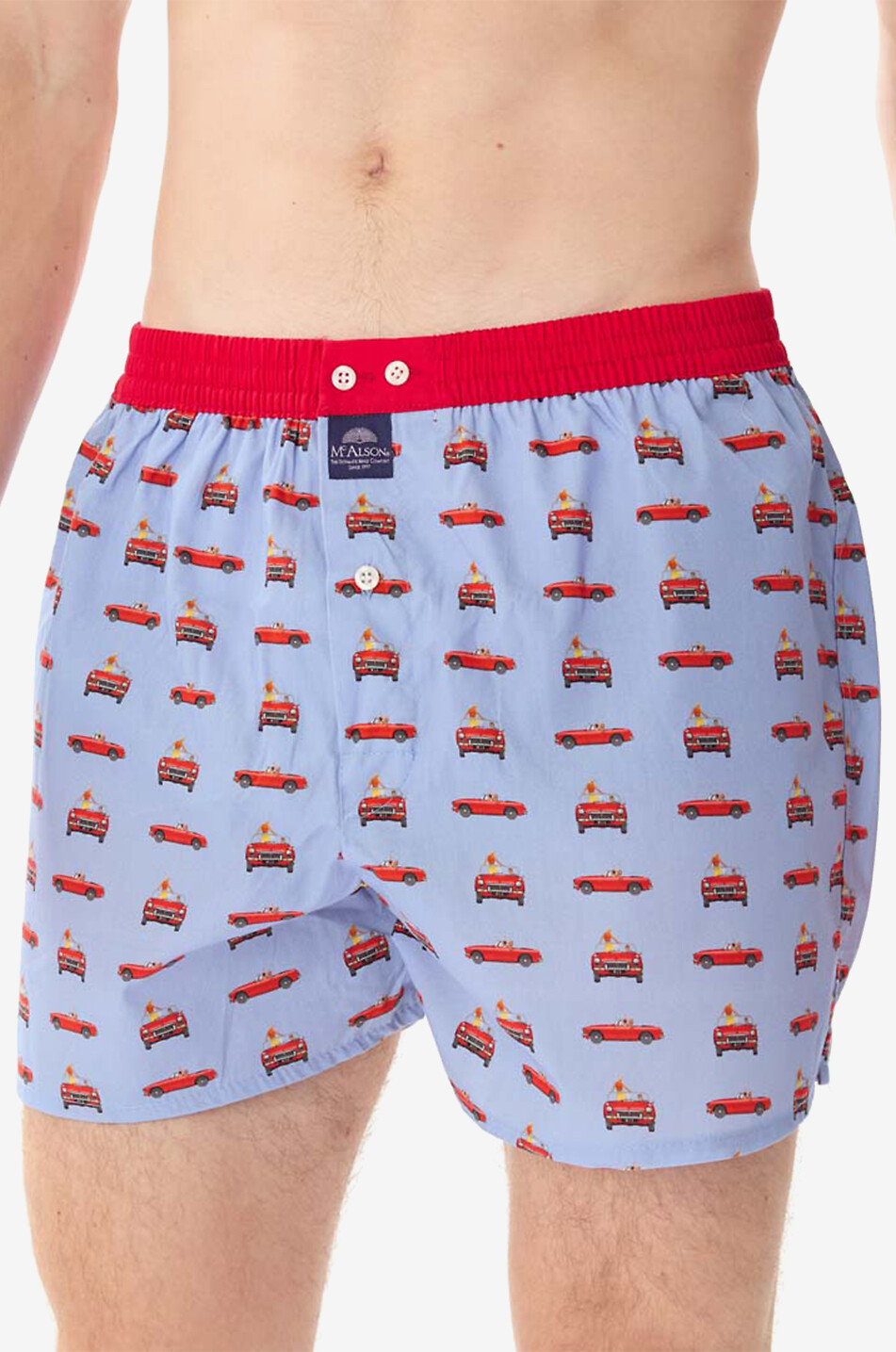 MC ALSON Boxershorts aus Baumwolle M5149 Herren MITTELBLAU 3