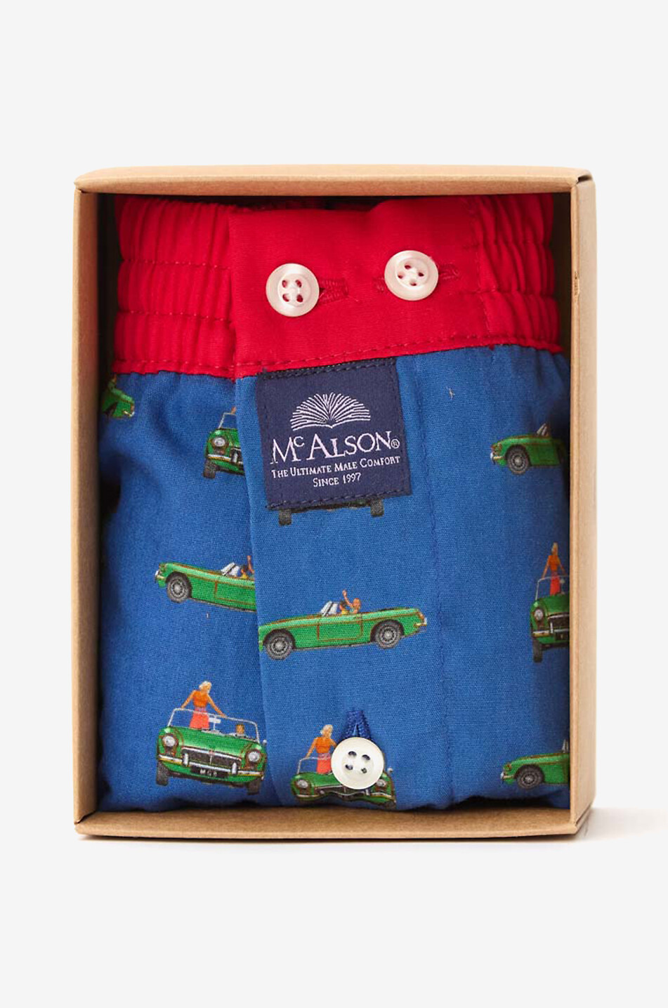 MC ALSON M5150 cotton boxer shorts Men DARK BLUE 1