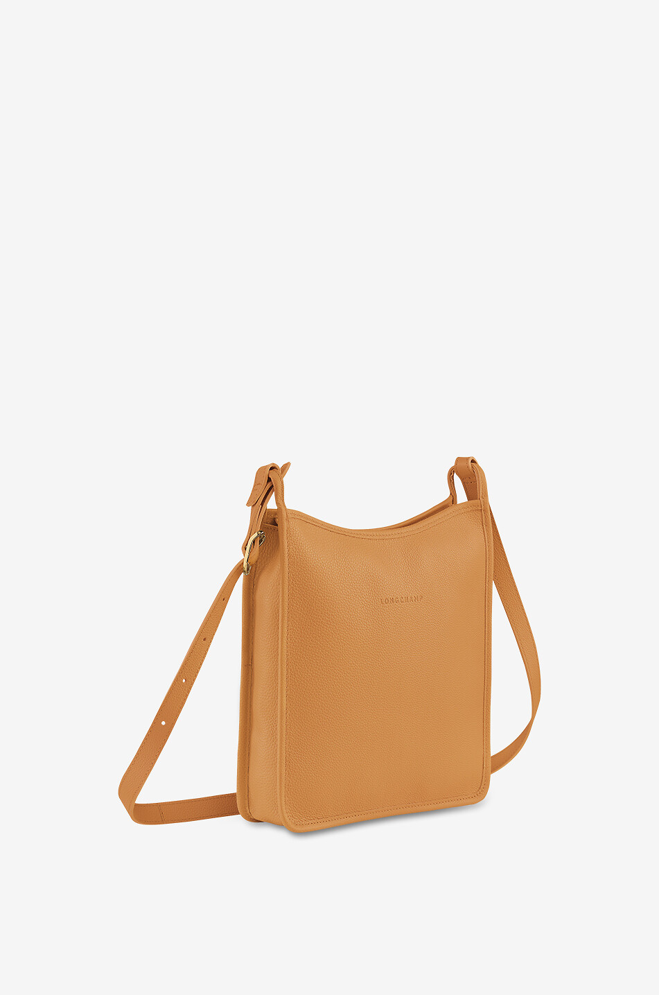 LONGCHAMP Sac porté épaule zippé en cuir Le Foulonné M Femme MARRON 2