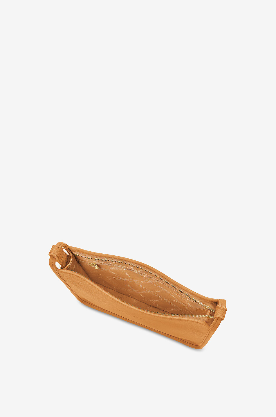 LONGCHAMP Sac porté épaule zippé en cuir Le Foulonné M Femme MARRON 4