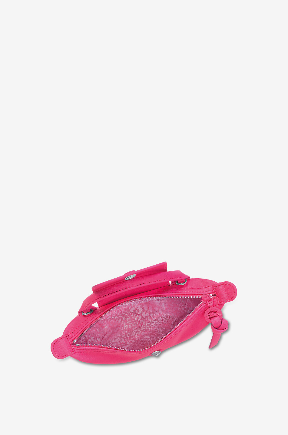 LONGCHAMP Sac à main en cuir métis Pochette XS Le Pliage Extra Femme ROSE FONCÉ 5