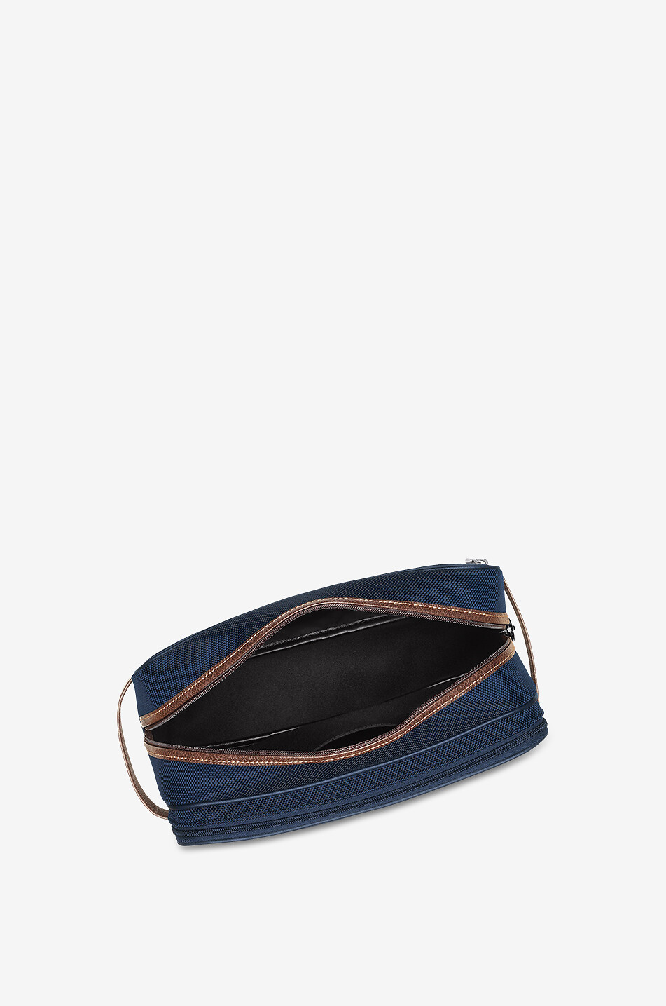 LONGCHAMP Trousse de toilette en toile et cuir Boxford Femme BLEU 4