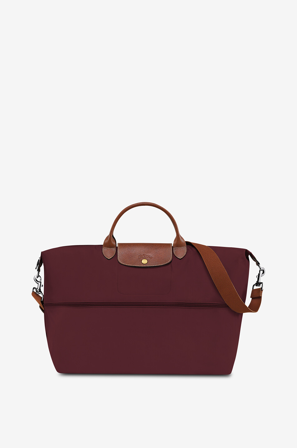 LONGCHAMP Sac de voyage extensible en toile Le Pliage Original Femme ROUGE FONCÉ 4
