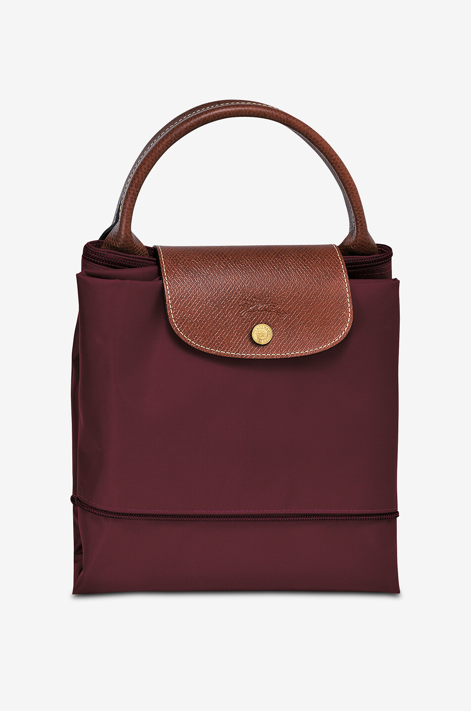 LONGCHAMP Sac de voyage extensible en toile Le Pliage Original Femme ROUGE FONCÉ 7