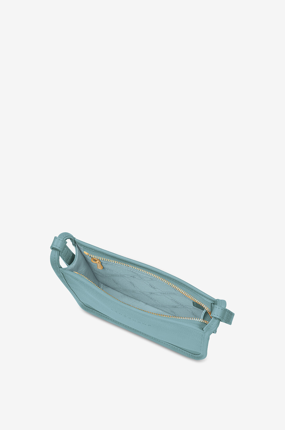 LONGCHAMP Sac porté épaule zippé en cuir Le Foulonné S Femme VERT 4