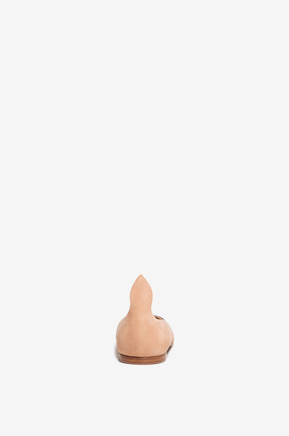 Ballerines en daim et cuir verni Coeur