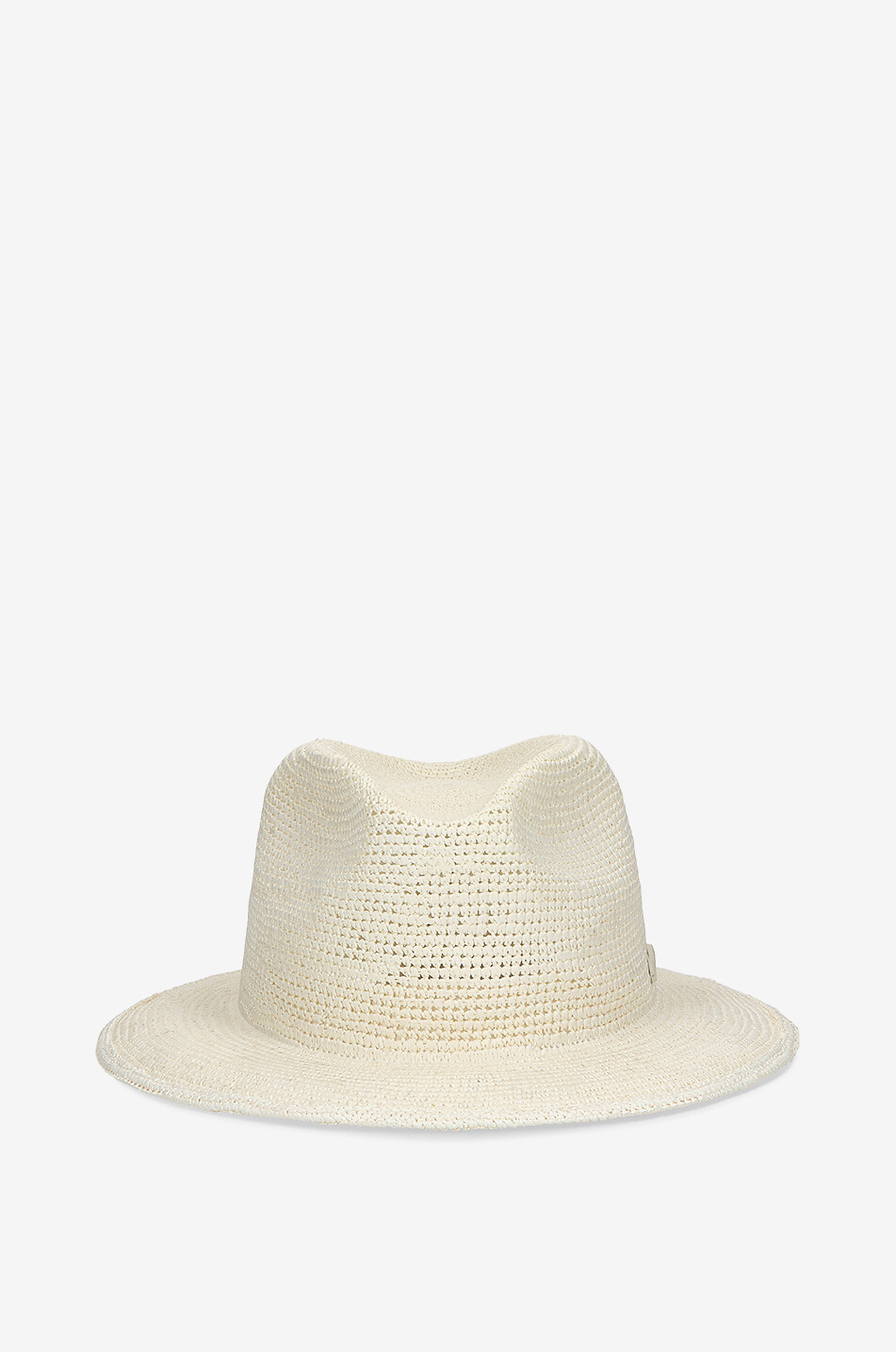 BORSALINO Chapeau de paille Clochard Panama Homme BLANC CASSE 1