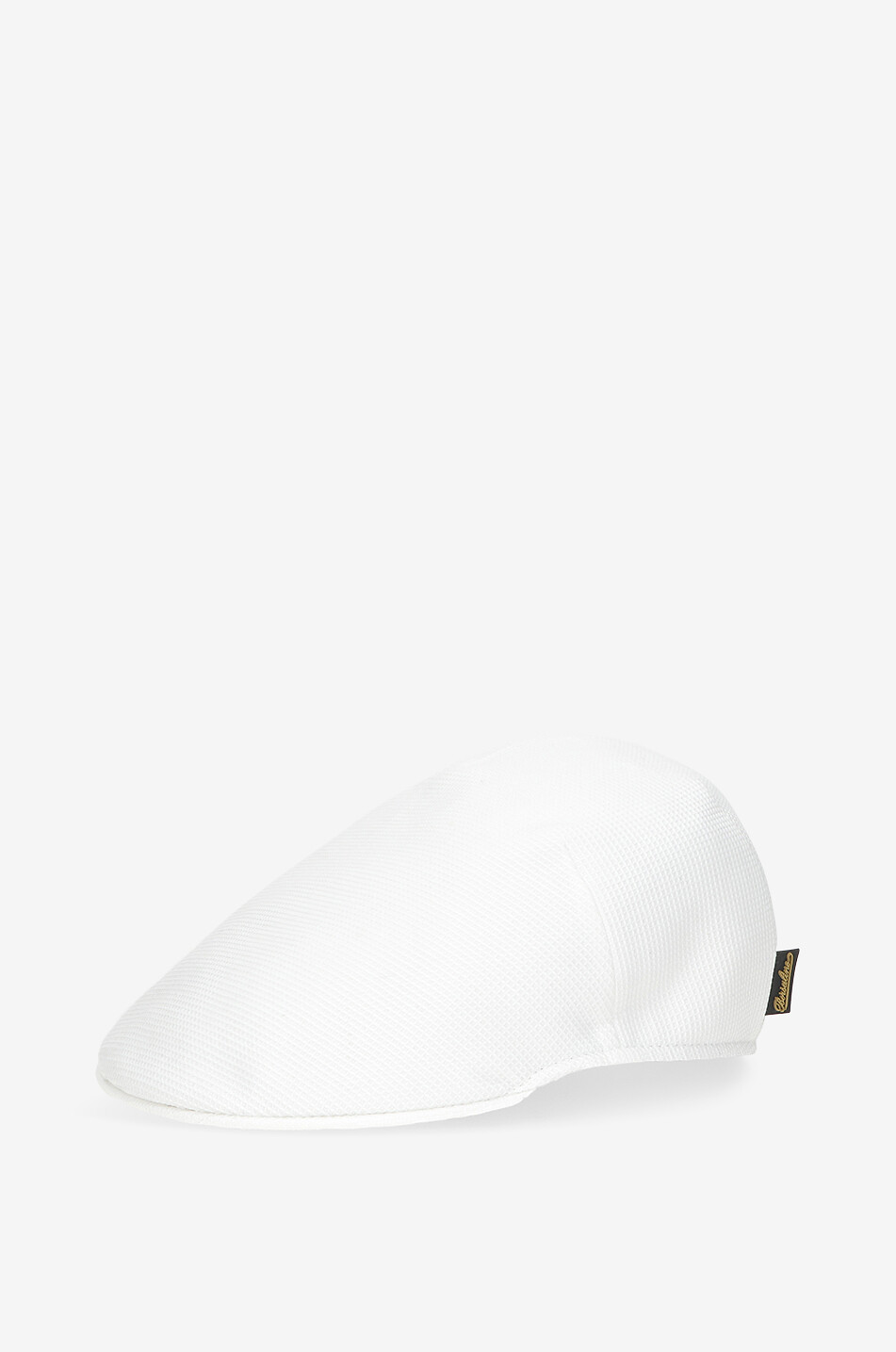 BORSALINO Parigi cotton piqué beret Men WHITE 2