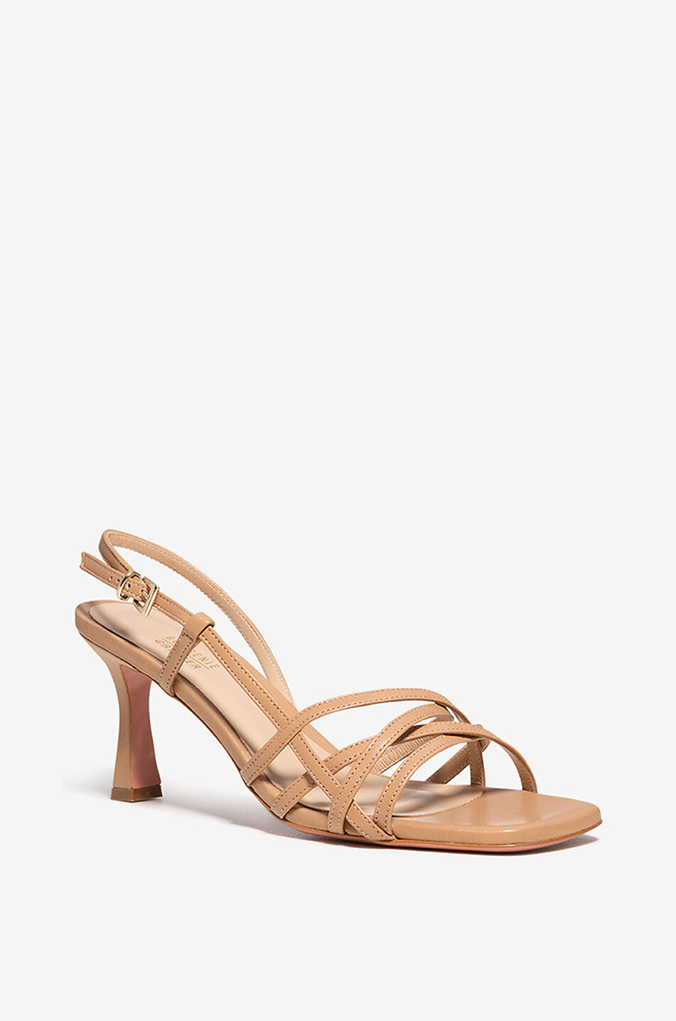 Sandales à talon en cuir nappa Medea 80