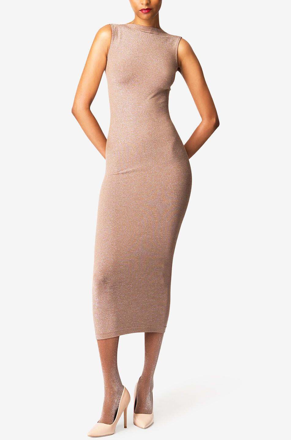WOLFORD Stardust tights Women MEDIUM BROWN 5