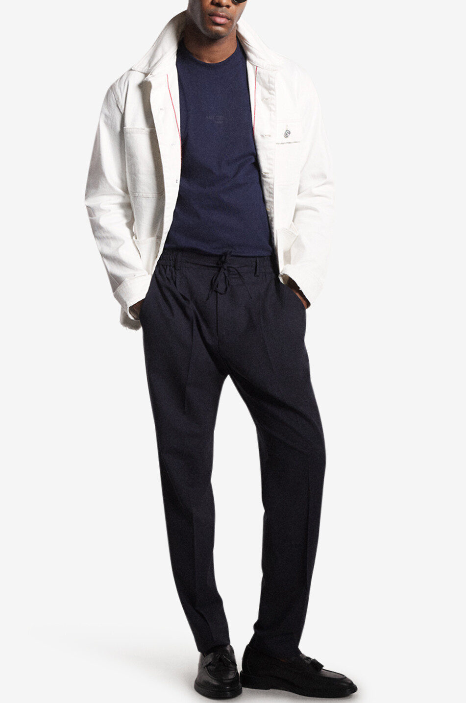 ACE DENIM Jogger-Hose mit Bundfalten AD 39 Herren DUNKELBLAU 3