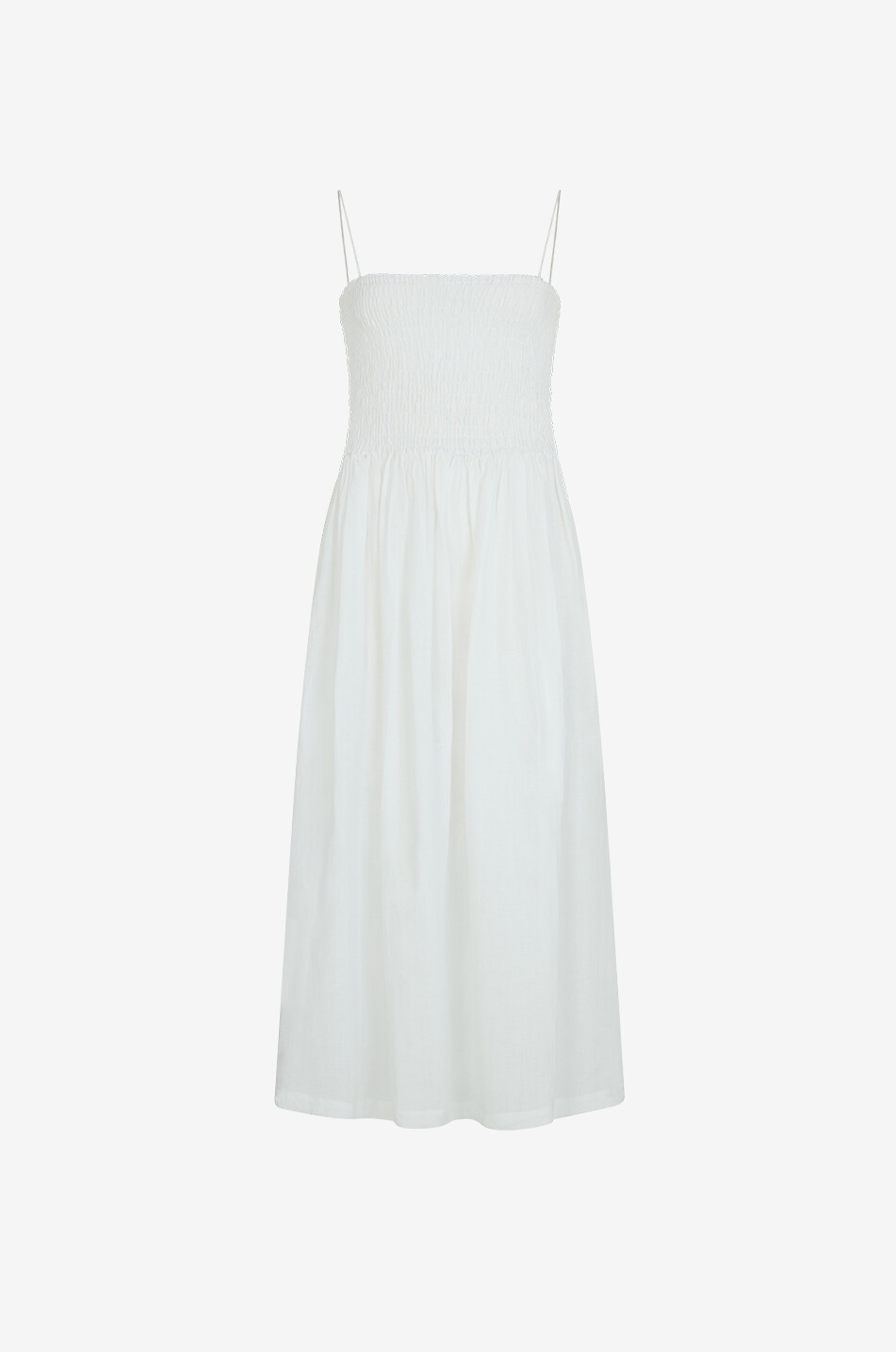ARKITAIP Robe bustier smockée longue Harlow Femme BLANC 1