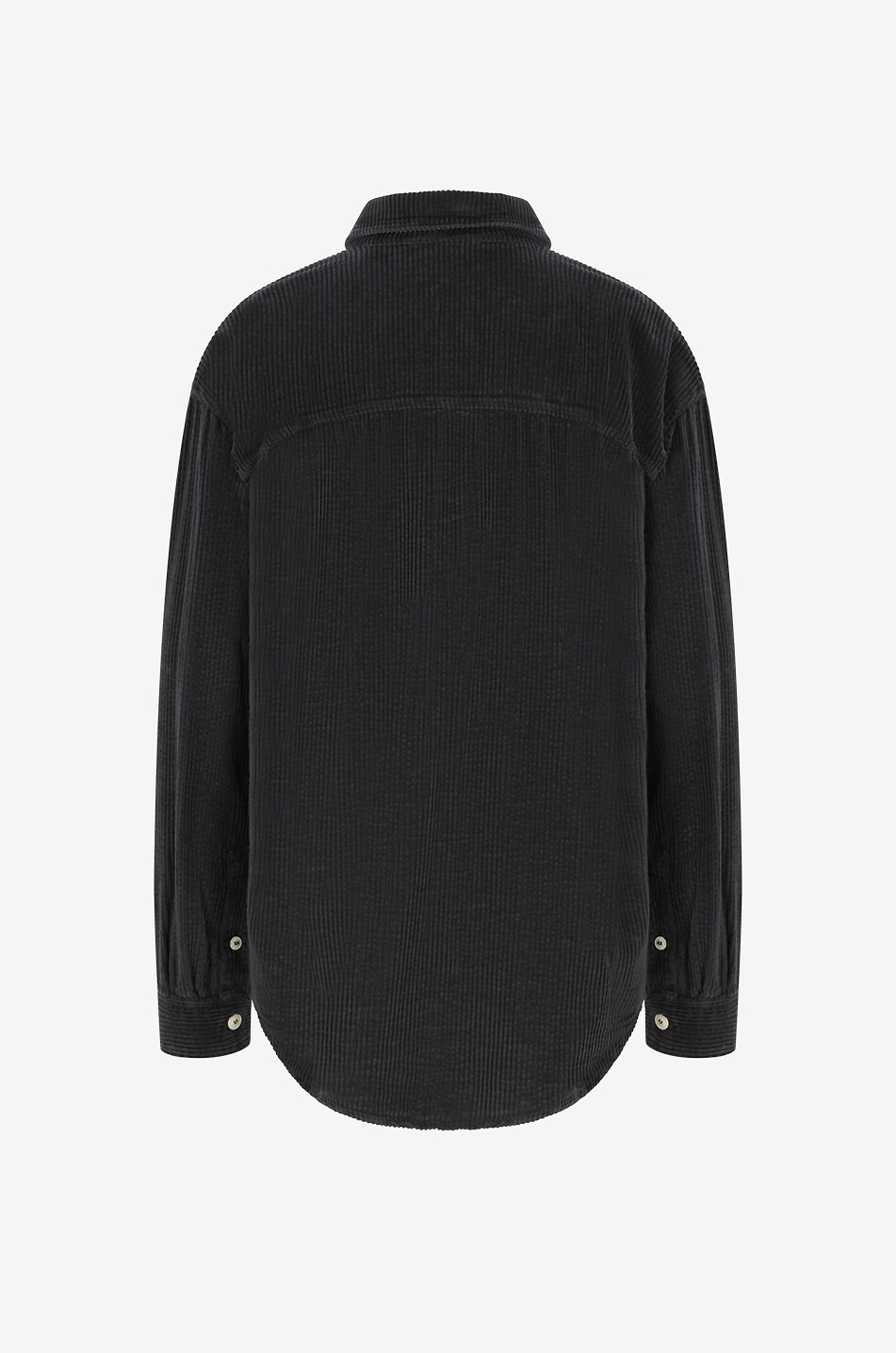 AMERICAN VINTAGE Oversize-Hemd aus Cordsamt Padow Damen DUNKELGRAU 2